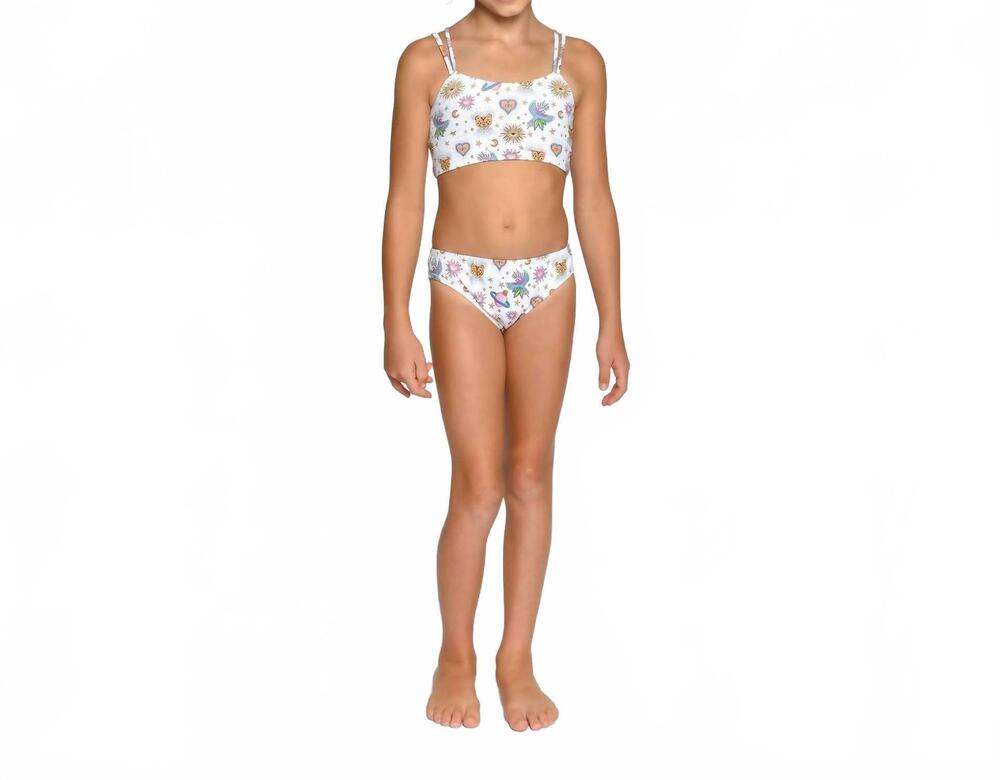 NEW PEIXOTO kids' mystic moonlight jojo bikini set in multi color